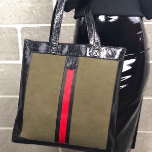 Ophidia suede large tote